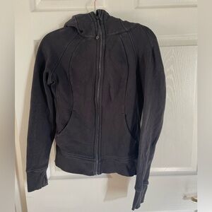 lululemon Black scuba Hoodie